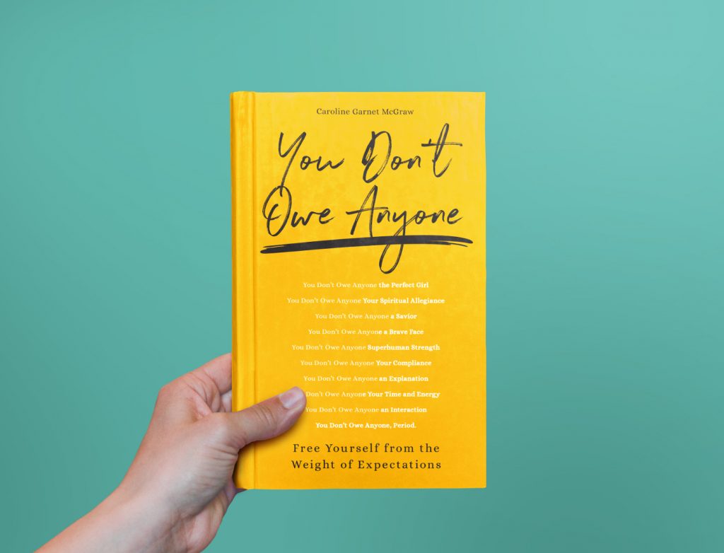 Caroline_book-mockup_slider_green You Don't Owe Anyone book