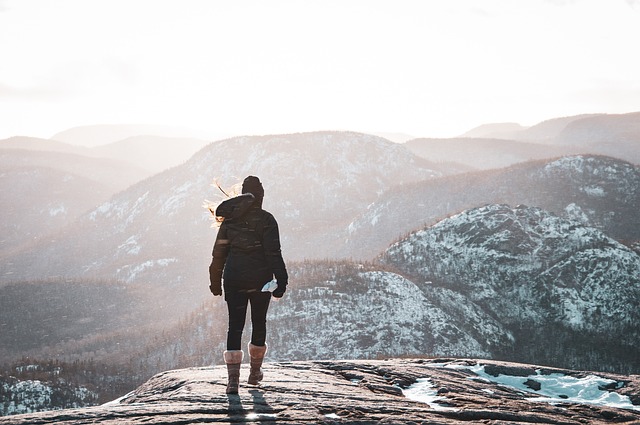 Arrival fallacy, woman hiking