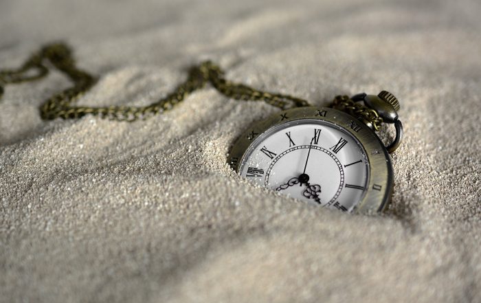 Take back your time, clock in the sand