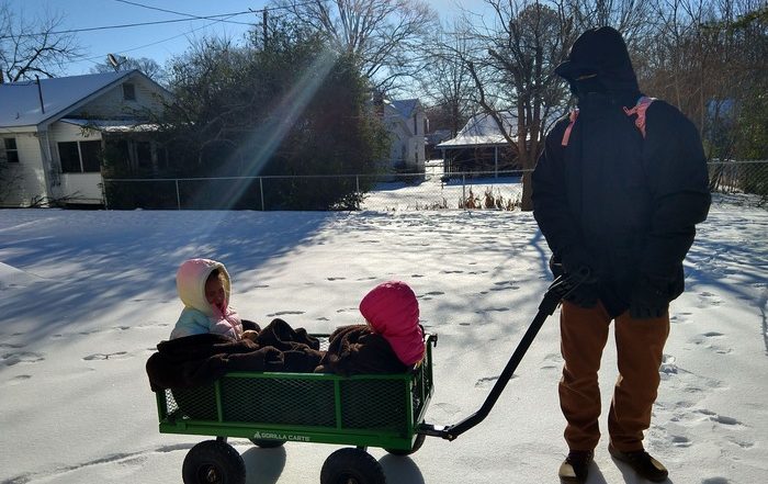 Euphoric Recall, winter ice storm with family