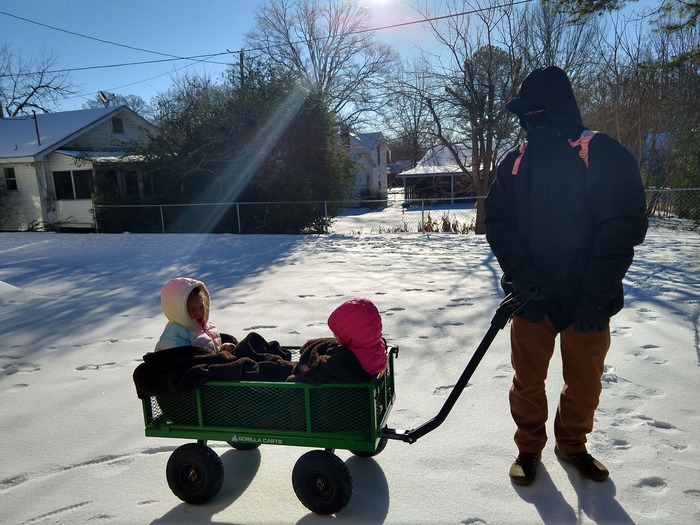 Euphoric Recall, winter ice storm with family